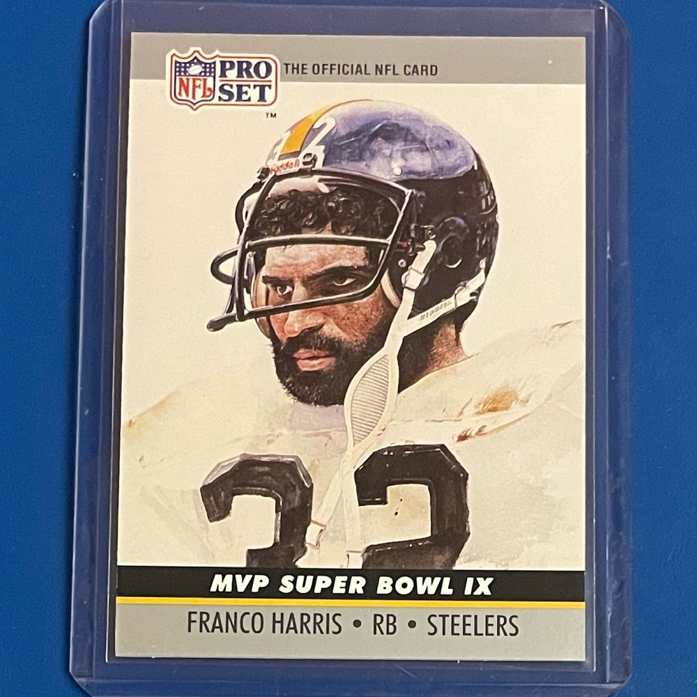 Franco Harris #9 1990 Pro Set [Super Bowl MVP] Football Trading Card